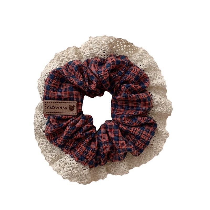 Korean large intestine hair ring lace edge hair ring ins girls xiangfeng hair accessories high elastic ball head rope wholesale