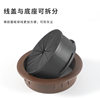 ABS plastic new double-layer wire box furniture desk computer desk round decorative cover hidden wire hole cover