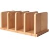 Spot Solid Wood Book Compartment Rack Office Desktop File Storage Rack Creative Tablet Holder