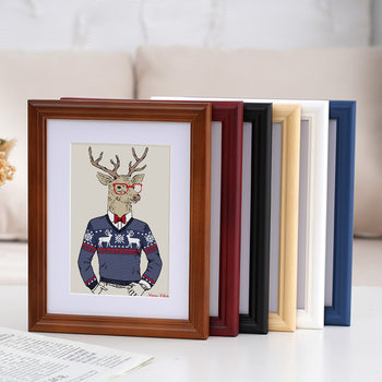 Spot Wholesale Solid Wood Photo Frame 5inch 7inch Bread Line Style Picture Frame 10inch 6inch A4 Wooden Photo Frame Table