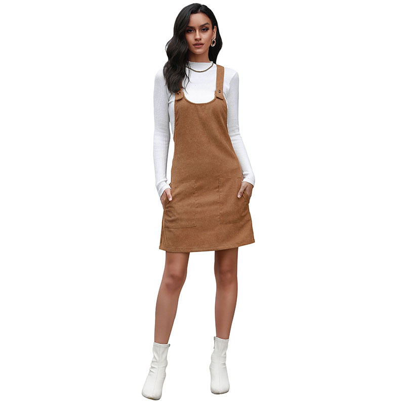 Womens Slim Fit Solid Color Short Dress Adjustable Straps Casual Style Perfect for Summer Outings Wholesale Available