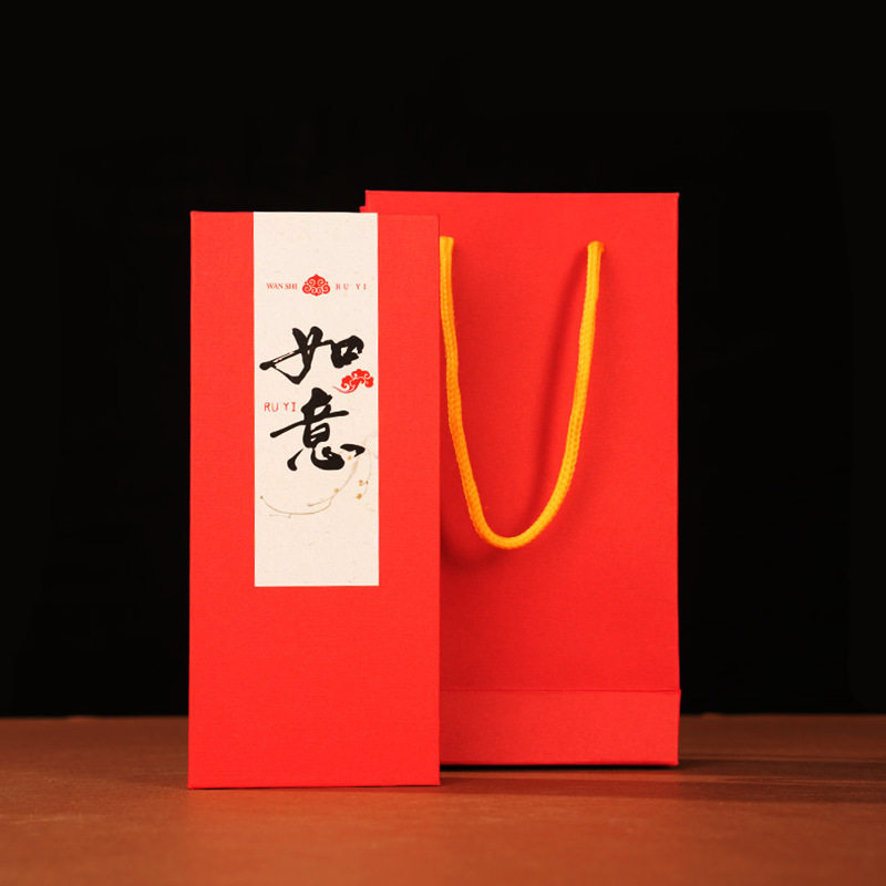 Factory in stock wholesale heaven and earth cover packaging box key chain signature pen gift box national wind seal bookmark gift empty box