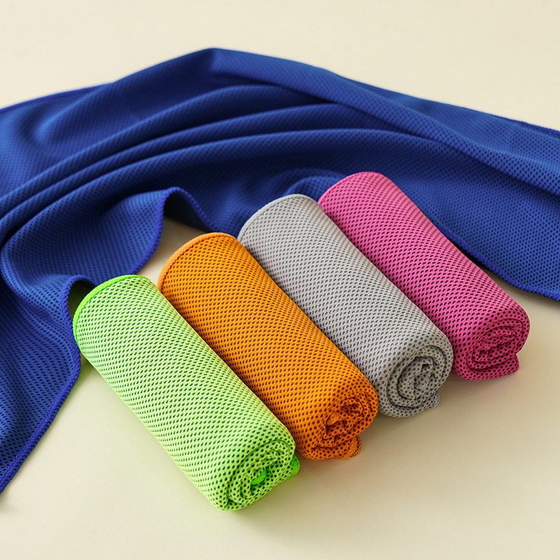 Cold feeling sports towel quick-drying fitness wrist towel sweat absorbent ice towel portable outdoor sports towel factory wholesale