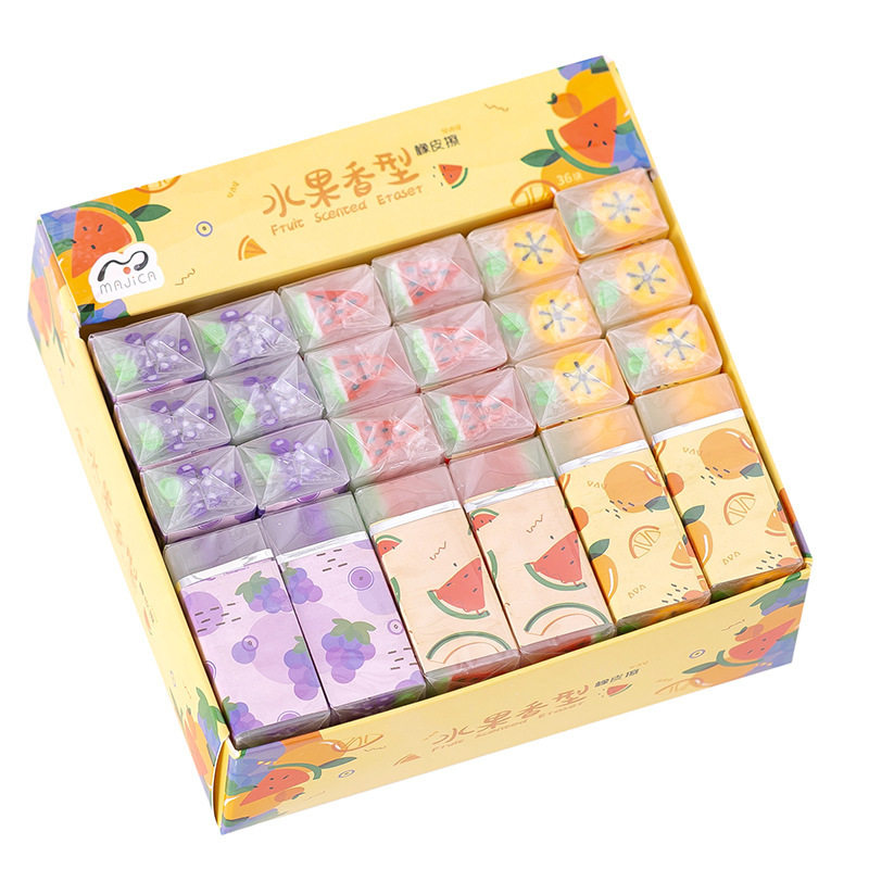 Creative Sandwich Eraser for Primary School Students, Transparent and Light Fragrance, Special Cute Jelly, Random Cut Shape Pencil Eraser t