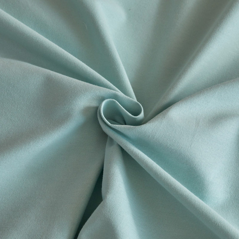 100% Cotton Brushed Bedding Four-Piece Set, 100% Pure Cotton Class a Thickened and Warm 60-Count Long-Staple Cotton Duvet Cover Three-Piece Set