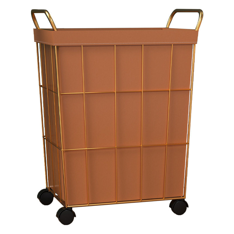 Dirty Clothes Basket Laundry Basket Household Clothes Toy Dirty Clothes Storage Basket Japanese-style Iron Bedroom Dirty Clothes Bucket Dirty Clothes Basket