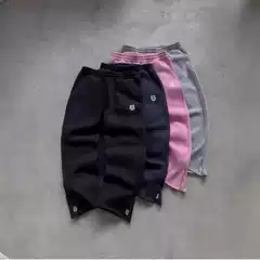 Cross-Border Trendy Brand Suvene Street-Style Embroidered Zippered Fleece-Lined Thick Straight-Leg Pants Casual Unisex Sports Sweatshirt and Sweatpants