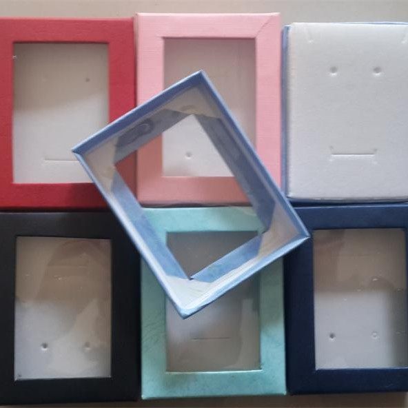 7X8 Windowed Lid Ring Jewelry Box Paper Box Gift Box Jewelry Box Packaging Design Jewelry Gift Box