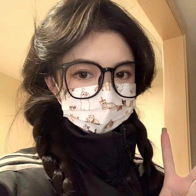 Super-large frame glasses women's Brown Korean-style plain glasses frame online popular with myopia tide anti-blue light glasses frame