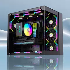 Ausen Prism D12Pro New Cd Pattern 5Vargb Divine Light Synchronization Pwm Temperature Control Chassis Cooling Fan