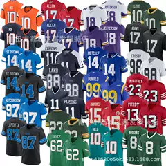 Foreign trade supply ball uniform Chiefs Packers Raiders Crow Lions Bill Mustang Denim football jersey
