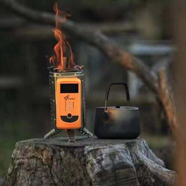 Outdoor Wood Stove Picnic Stove Portable Smokeless Charcoal Gasification Camping Stove