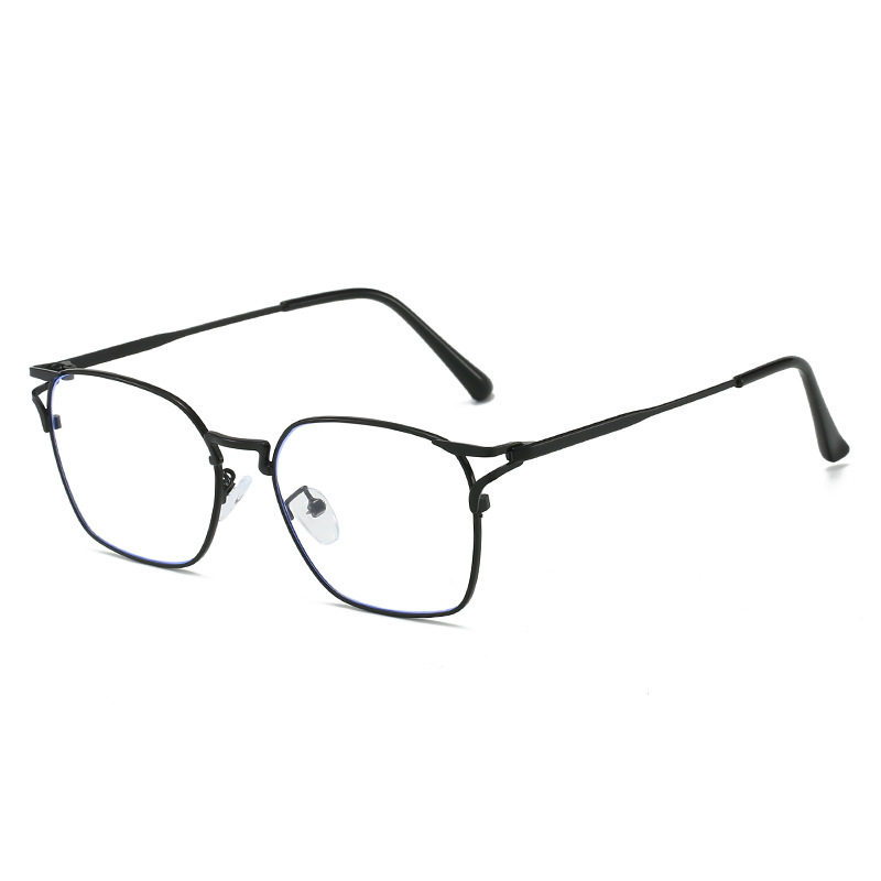 Anti-blue Light Flat Glasses Color Changing Glasses Fashion Cat Ear Glasses Frame for Women Can be Equiped with Finished Myopia Glasses