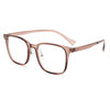 2024 New Model 17200 Fashion Trendy Internet Celebrity Rice Stud Lightweight Square Transparent Light-Colored Tr90 Eyeglass Frame