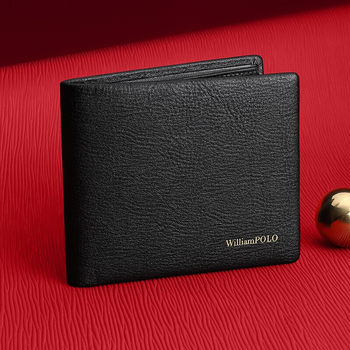 King Paul Wallet Men's Genuine Leather Thin Light Luxury 20% Discount 2025 New Trendy Business Simple Short Wallet