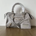 Gold stud - small/medium - light grey - in stock, ships today