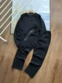 Round neck suit black
