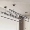 Adjustable Manual Clothes Drying Rack for Balcony, Durable Clothes Rack with Carbon Steel Sheet Metal Paint