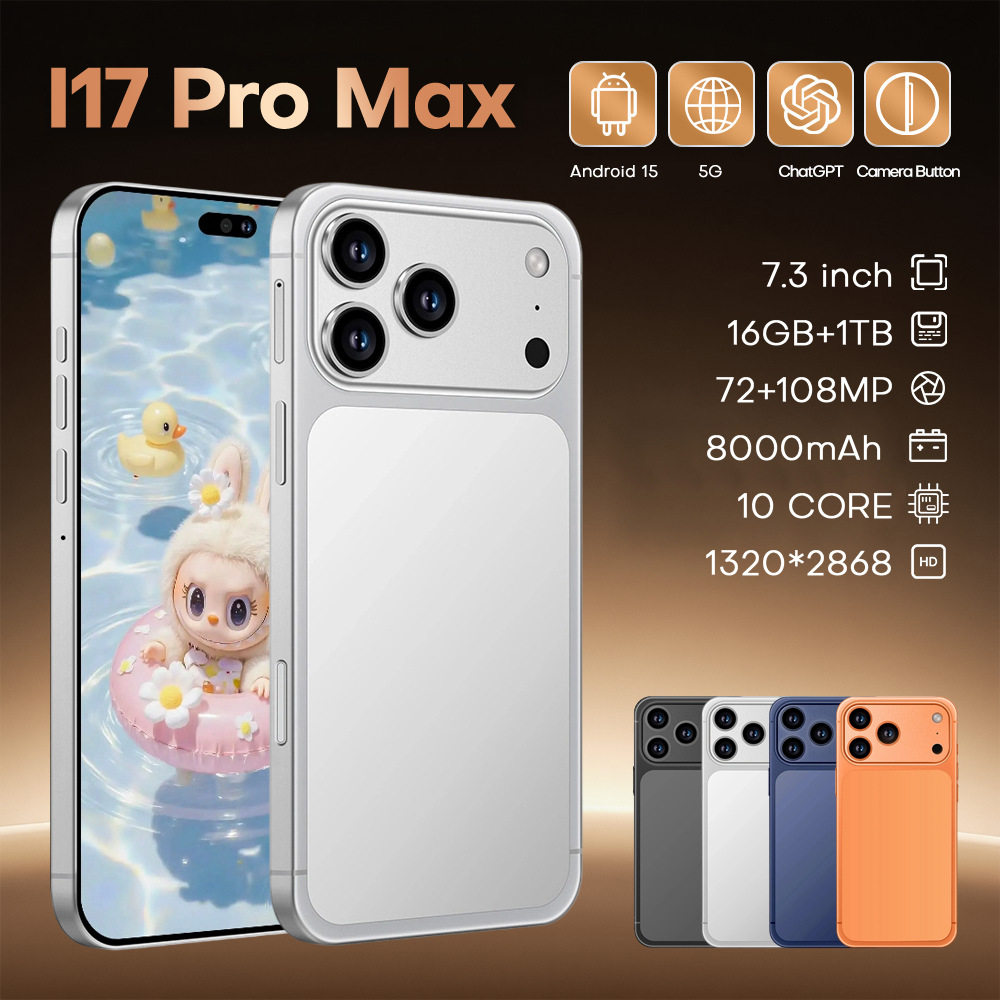 跨境手机i17PRO MAX真4G网络16+1TB智能手机全新未拆封工厂低价