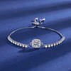 Cross-Border Popular Imitation Moissanite Square Bag Four-Leaf Clover Bracelet for Girls Light Luxury High-End Adjustable Bracelet Wholesale