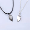 Love Magnetic Versatile Couple Necklace Pendant Simple Wishing Stone Heart-Shaped Ins Clavicle Chain Jewelry Pair Wholesale