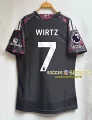 2627 liverpool away custom #7 player jersey + league captain's armband