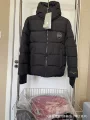 Canada goose black hoodie with black chest logo