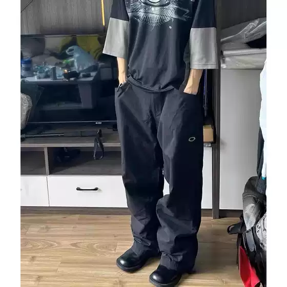 Niche Oak Outdoor Functional Quick-Drying Lightweight Embroidered Tactical Pants Casual Sports Long Pants Loose Straight-Leg Trendy