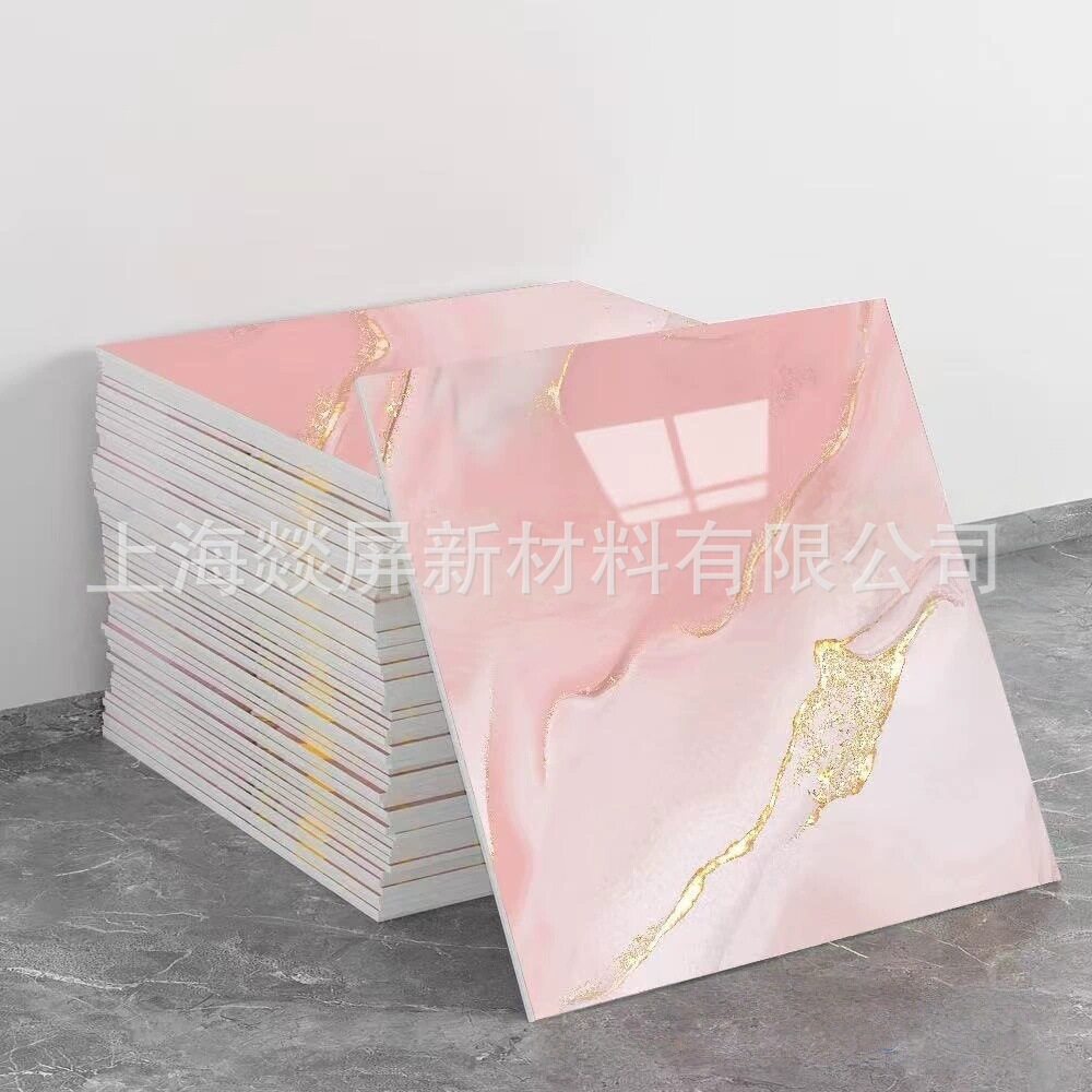 自粘防水仿瓷砖墙贴铝塑板翻新装饰遮丑大理石厨房墙面贴纸卫生间