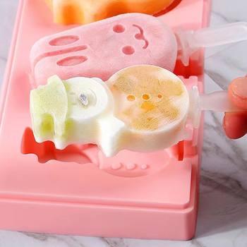 Household Ice Cream Mold Making Popsicle Ice Cream Ice Cream Ice Cream Frozen Ice Cake Silicone Grinding Tool Homemade Ice Box Cousy