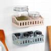 Punch-free Toilet Rack Bathroom Storage Rack Cosmetics Storage Basket Wall-mounted Toiletries Storage Rack