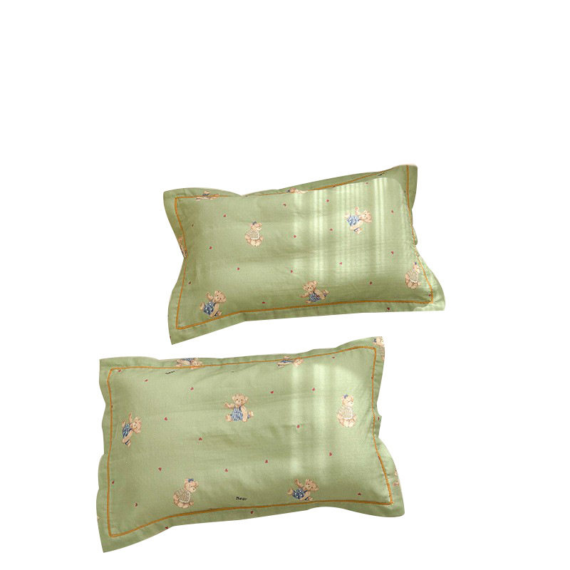 Class A cotton double-layer yarn children's pillowcase 30x 50 cartoon kindergarten pupils pillowcase 40x 60 single pack