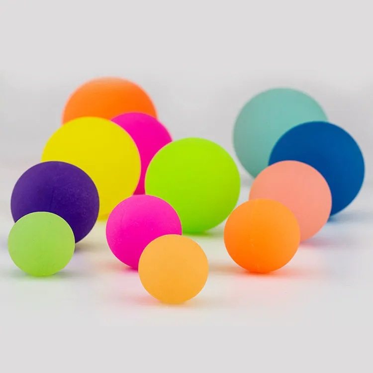 No. 45 No. 60 luminous elastic ball children's toy rubber solid frosted oversized luminous baby toy ball