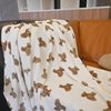 INS Cute Cartoon Blanket Flannel Blanket Student Dormitory Blanket Living Room Sofa Nap Air-conditioning Blanket Aircraft Blanket