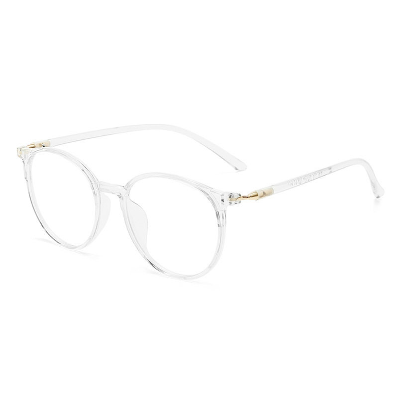 Round full frame TR90 myopia optical frame black retro men's and women's glasses frame