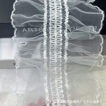 Factory direct single and bilateral pleated lace fitting collar cuff clothing, etc.