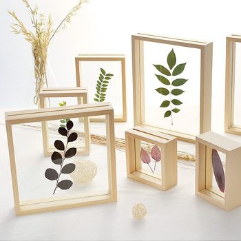Wooden Photo Frame, Hollow Photo Frame, Insect Plant Specimen Photo Frame, Stereo Photo Frame, Creative Handmade DIY Display Frame Painting