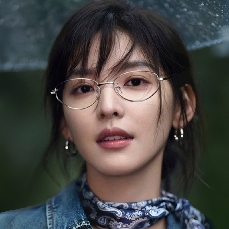 Jd36016 New Artistic Oval Glasses Frame, Slimming Look Without Makeup, Small Face, Anti-Blue Light, Men and Women Can Be Equipped with Myopia Degree