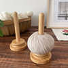 Cross-Border Wooden Desktop Yarn Storage Spool Rotatable Wool Storage Rack Spool Magical Auxiliary Tool Wooden Rack