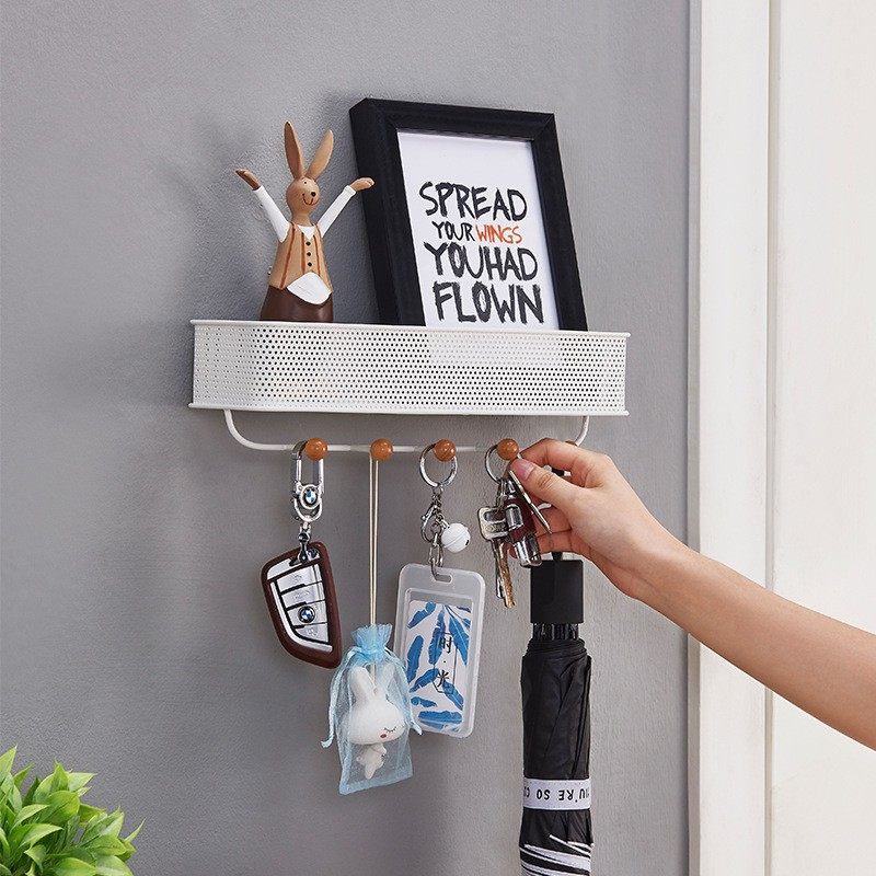 Household Multi-Purpose Storage Hanging Basket Entrance Debris Letter Key Storage Rack Kitchen Bathroom Storage and Organization