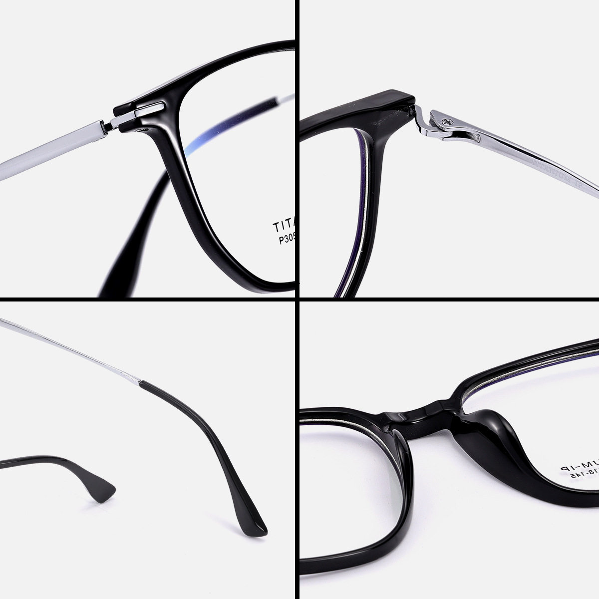 30510 New 10g Ultra-Light Plain Titanium Glasses Frame for Boys and Girls Full Titanium High-End Optical Flat Glasses