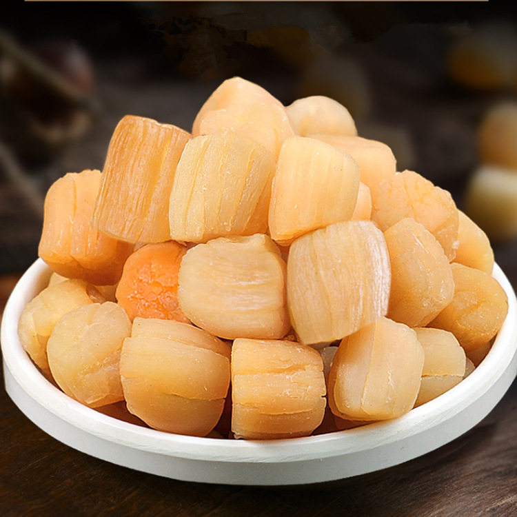 Wholesale dried scallop scallop scallop, dried meat, dried beetle, dried light dried large size Weihai seafood dried 500g