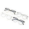 New Retro Eyebrow Glasses Frame Men's Business Finished Myopia Glasses Women's Fashion Anti-Blue Light Discoloration Flat Glasses