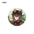 Ys-3776 genshin impact swimming poetry theme round tinplate metal badge-hutao