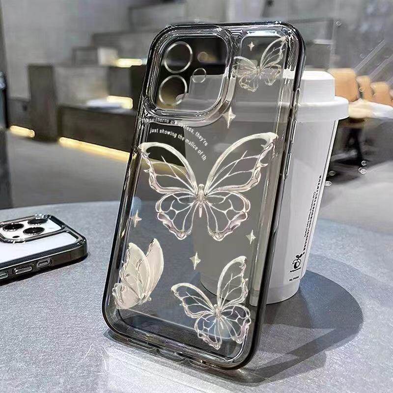 Full Screen Butterfly Design Suitable for Apple 17 Pro Max Phone Case iPhone 16 Girly 14 Pro Cool 15 Shockproof 13