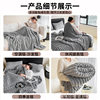 Cross-border foreign trade popular imitation rabbit plush blanket, flannel blanket, thickened coral fleece blanket, office nap blanket