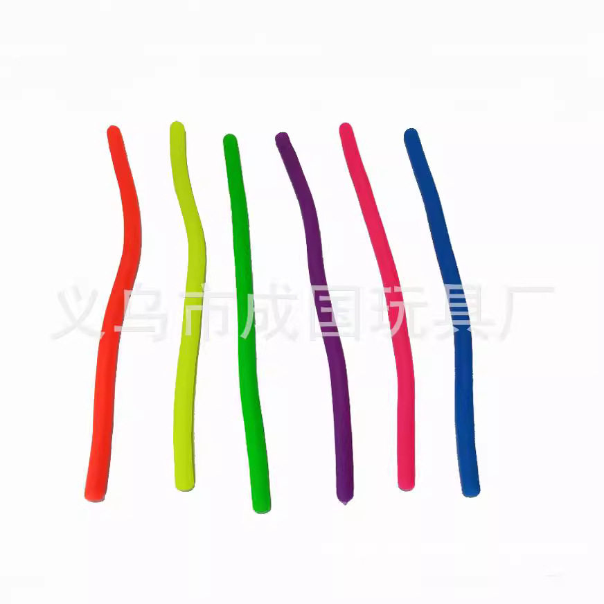 Manufacturer Wholesale Export Cross-Border Hot Selling Tpr Soft Glue Noodles Monkey Elastic Pull-Up Decompression Rope Vent Ball