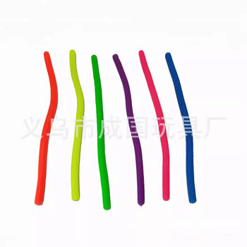 Manufacturer Wholesale Export Cross-Border Hot Selling Tpr Soft Glue Noodles Monkey Elastic Pull-Up Decompression Rope Vent Ball