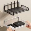 Router Shelf Without Punching Tv Set-Top Box Wifi Traceless Home Living Room Wall Storage Rack Hanging