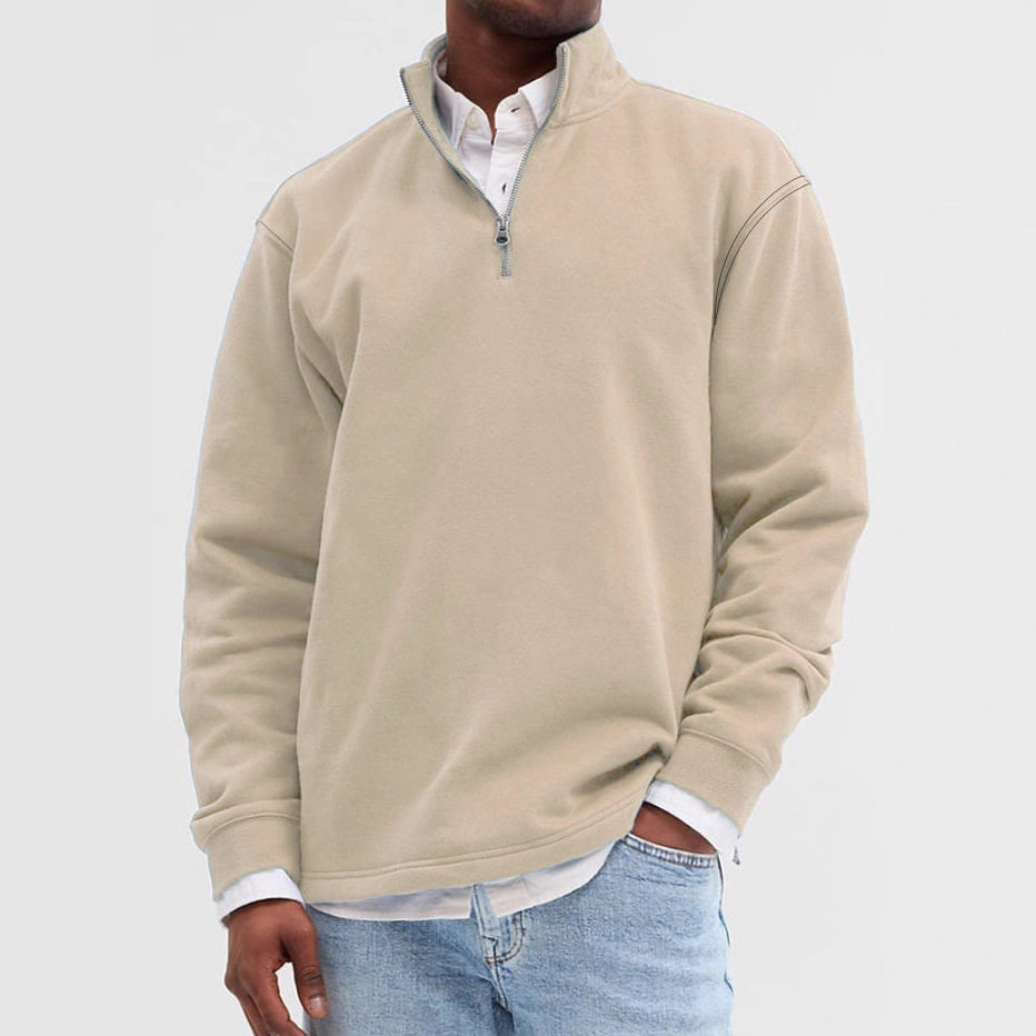 BCTZZ002-1外贸男士拉链立领卫衣60069